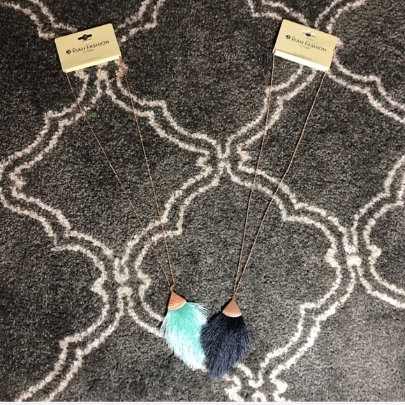 Mint Tassel Necklace - Picture 5 of 7